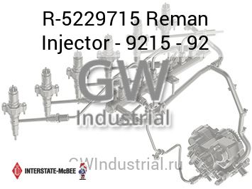Reman Injector - 9215 - 92 — R-5229715
