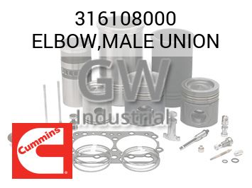 ELBOW,MALE UNION — 316108000