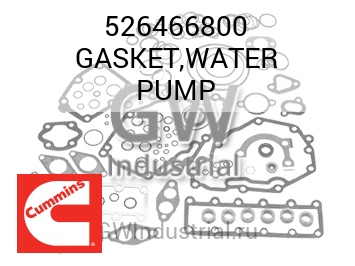 GASKET,WATER PUMP — 526466800