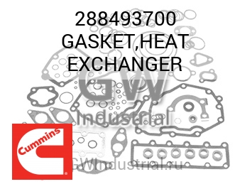 GASKET,HEAT EXCHANGER — 288493700