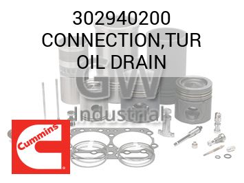 CONNECTION,TUR OIL DRAIN — 302940200