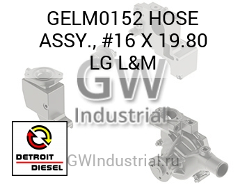 HOSE ASSY., #16 X 19.80 LG L&M — GELM0152