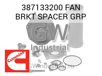 FAN BRKT SPACER GRP — 387133200