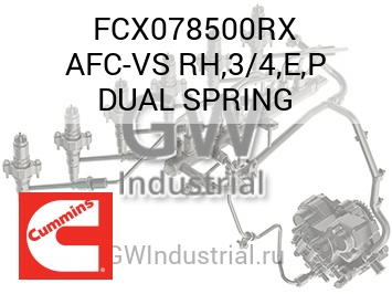 AFC-VS RH,3/4,E,P DUAL SPRING — FCX078500RX