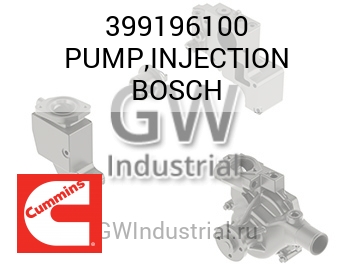 PUMP,INJECTION BOSCH — 399196100