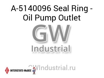 Seal Ring - Oil Pump Outlet — A-5140096