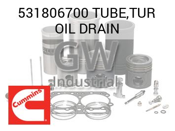 TUBE,TUR OIL DRAIN — 531806700