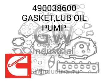 GASKET,LUB OIL PUMP — 490038600
