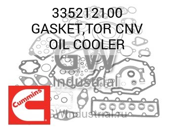 GASKET,TOR CNV OIL COOLER — 335212100