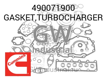 GASKET,TURBOCHARGER — 490071900