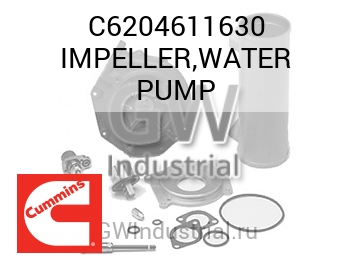IMPELLER,WATER PUMP — C6204611630