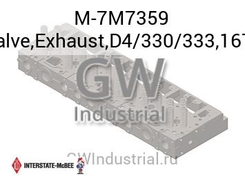 Valve,Exhaust,D4/330/333,1670 — M-7M7359