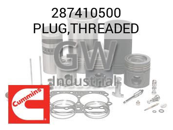 PLUG,THREADED — 287410500