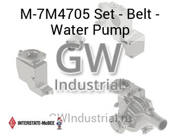 Set - Belt - Water Pump — M-7M4705