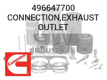 CONNECTION,EXHAUST OUTLET — 496647700