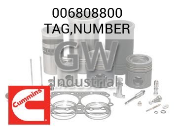 TAG,NUMBER — 006808800