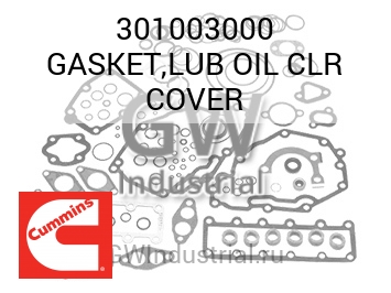 GASKET,LUB OIL CLR COVER — 301003000