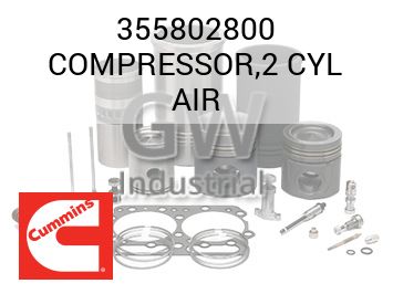 COMPRESSOR,2 CYL AIR — 355802800