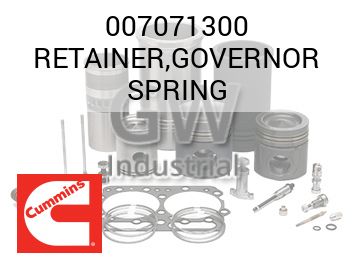 RETAINER,GOVERNOR SPRING — 007071300