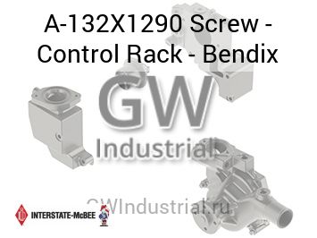 Screw - Control Rack - Bendix — A-132X1290