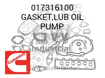 GASKET,LUB OIL PUMP — 017316100