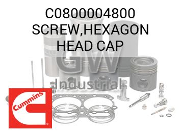 SCREW,HEXAGON HEAD CAP — C0800004800
