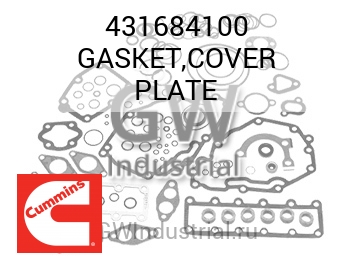 GASKET,COVER PLATE — 431684100