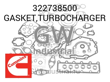 GASKET,TURBOCHARGER — 322738500