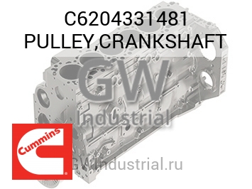 PULLEY,CRANKSHAFT — C6204331481