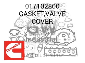GASKET,VALVE COVER — 017102800