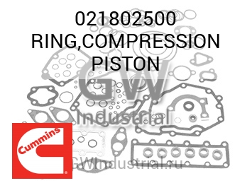 RING,COMPRESSION PISTON — 021802500