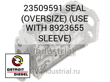 SEAL (OVERSIZE) (USE WITH 8923655 SLEEVE) — 23509591