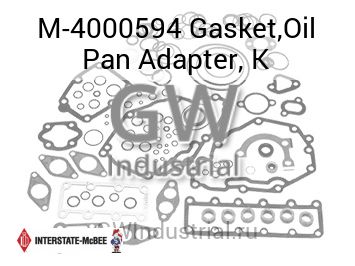Gasket,Oil Pan Adapter, K — M-4000594