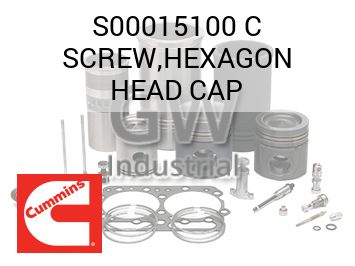 SCREW,HEXAGON HEAD CAP — S00015100 C