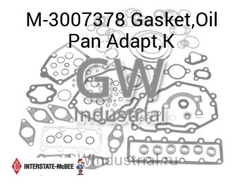 Gasket,Oil Pan Adapt,K — M-3007378