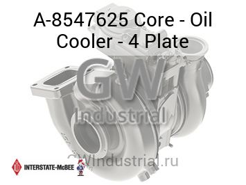 Core - Oil Cooler - 4 Plate — A-8547625