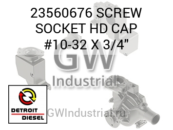SCREW SOCKET HD CAP #10-32 X 3/4
