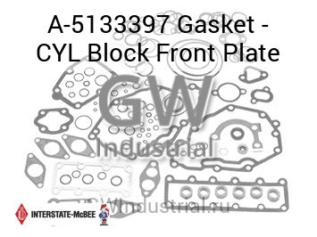 Gasket - CYL Block Front Plate — A-5133397