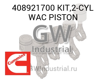 KIT,2-CYL WAC PISTON — 408921700
