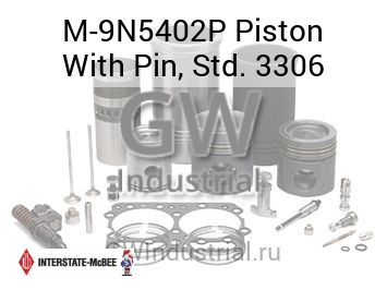 Piston With Pin, Std. 3306 — M-9N5402P