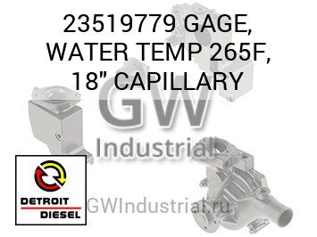 GAGE, WATER TEMP 265F, 18