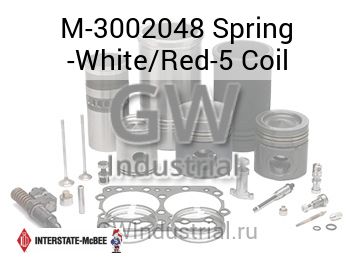 Spring -White/Red-5 Coil — M-3002048