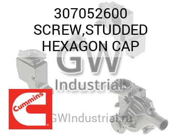 SCREW,STUDDED HEXAGON CAP — 307052600