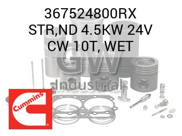 STR,ND 4.5KW 24V CW 10T, WET — 367524800RX