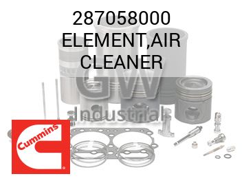 ELEMENT,AIR CLEANER — 287058000