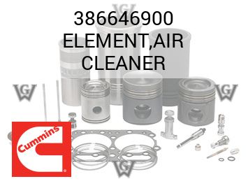 ELEMENT,AIR CLEANER — 386646900