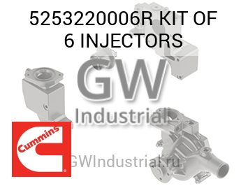 KIT OF 6 INJECTORS — 5253220006R