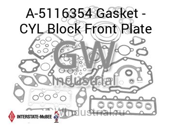 Gasket - CYL Block Front Plate — A-5116354