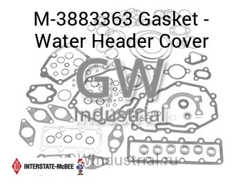Gasket - Water Header Cover — M-3883363
