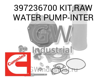 KIT,RAW WATER PUMP-INTER — 397236700